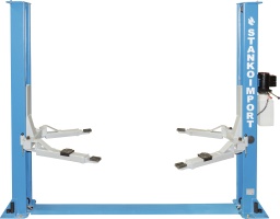 Двухстоечный подъемник 4т с ручными замками, ПГН2-4.0 380В