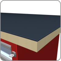 Столешница из влагостойкой фанеры с пластиковым настилом 1390мм 08.114 WPL Ferrum